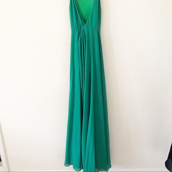 NWOT LuLu's Green Maxi Dress sz s - Picture 9 of 10